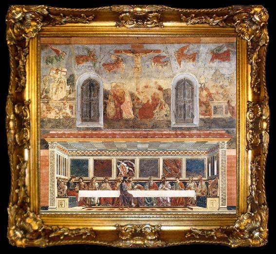 framed  Andrea del Castagno Last Supper and Stories of Christ